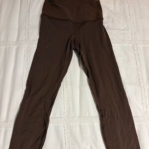 GLOW MODE LEGGINGS — CHOCOLATE BROWN (S)
